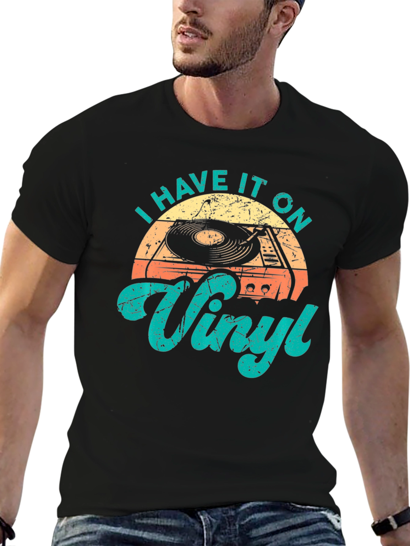 I Have It On Vinyl Retro Style Graphic T-Shirt
