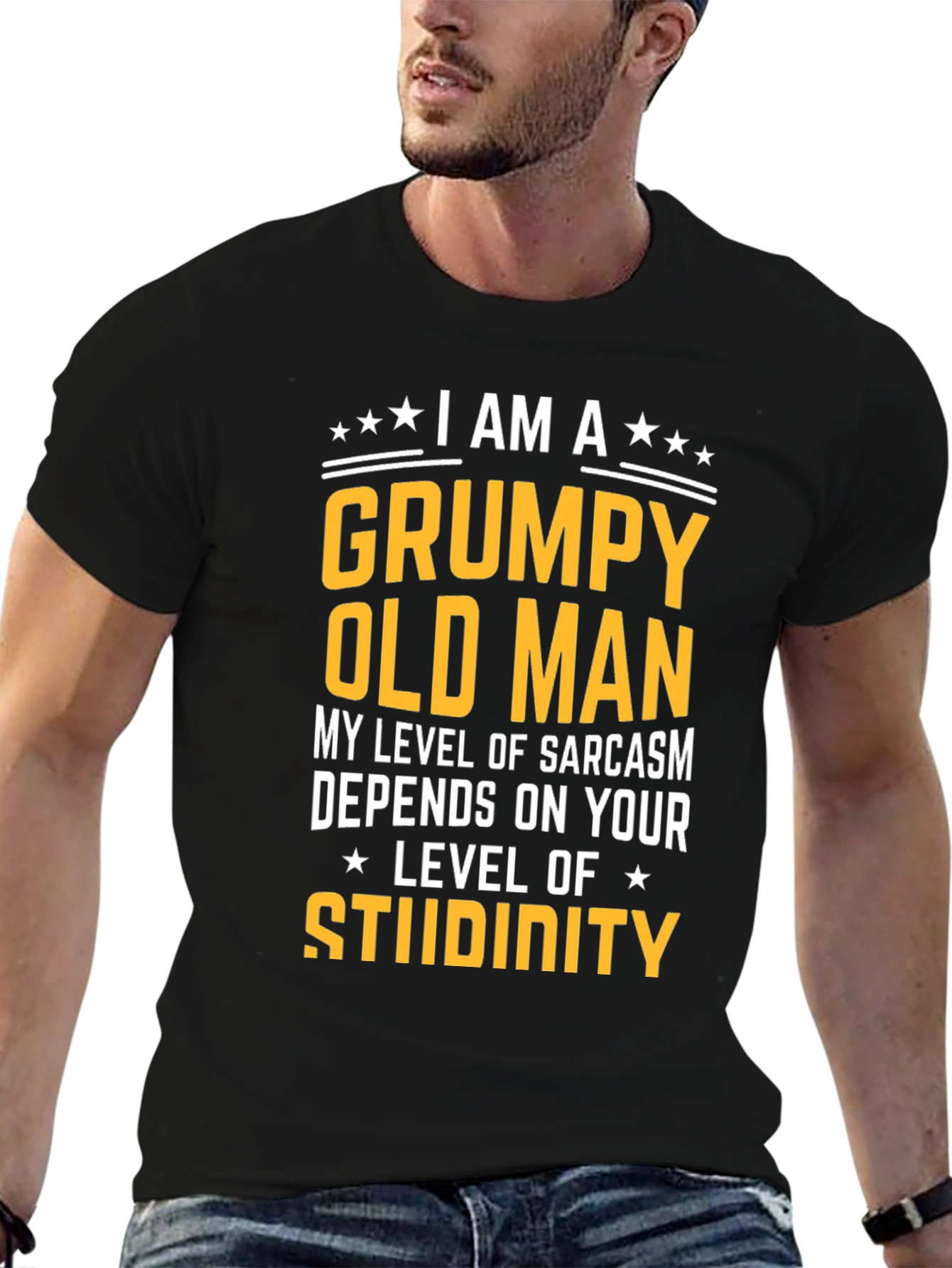 Grumpy Old Man T-Shirt Sarcasm Humor Tee