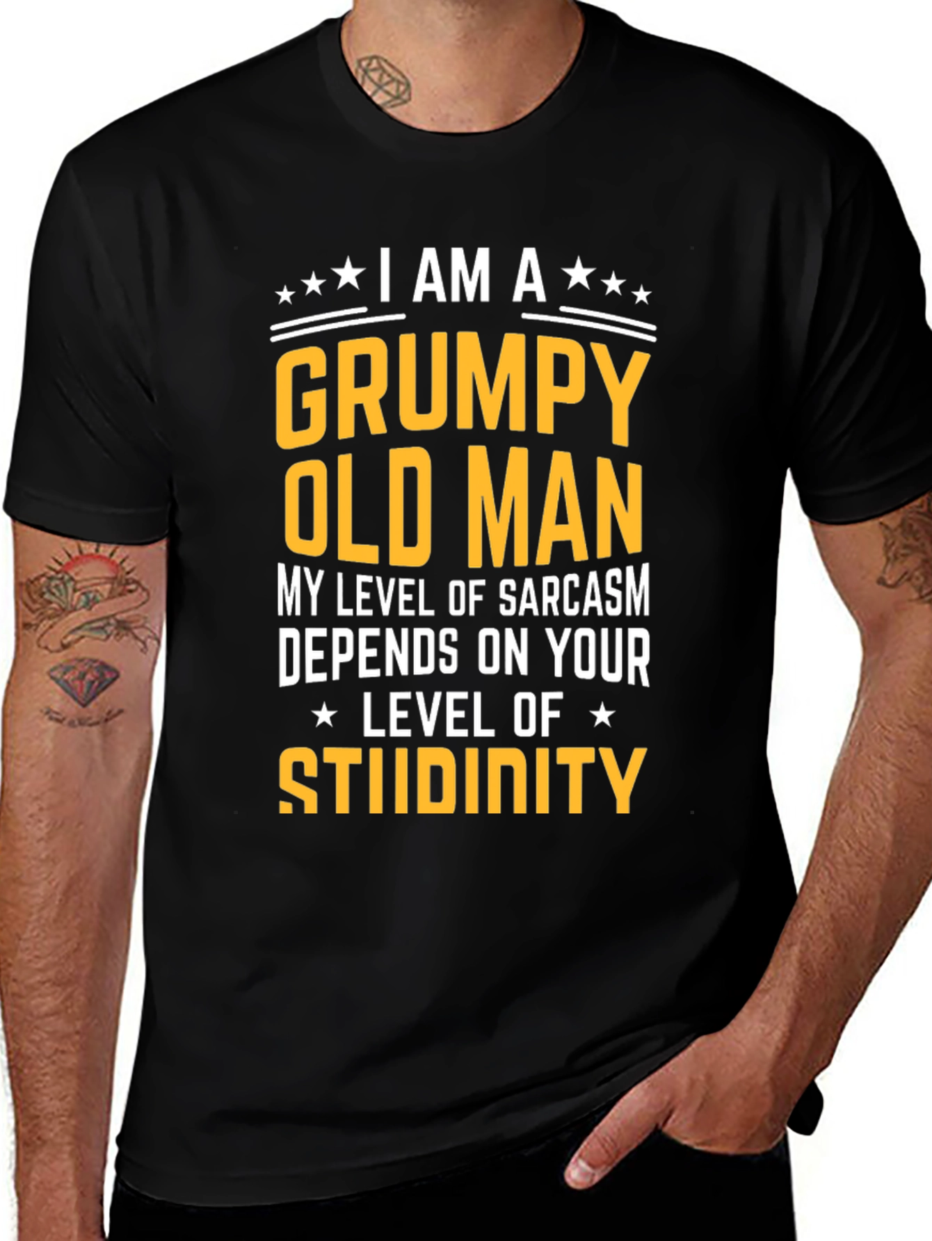 Grumpy Old Man T-Shirt Sarcasm Humor Tee