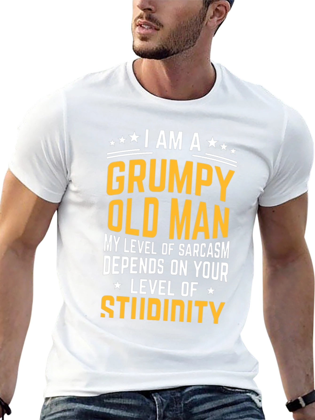 Grumpy Old Man T-Shirt Sarcasm Humor Tee