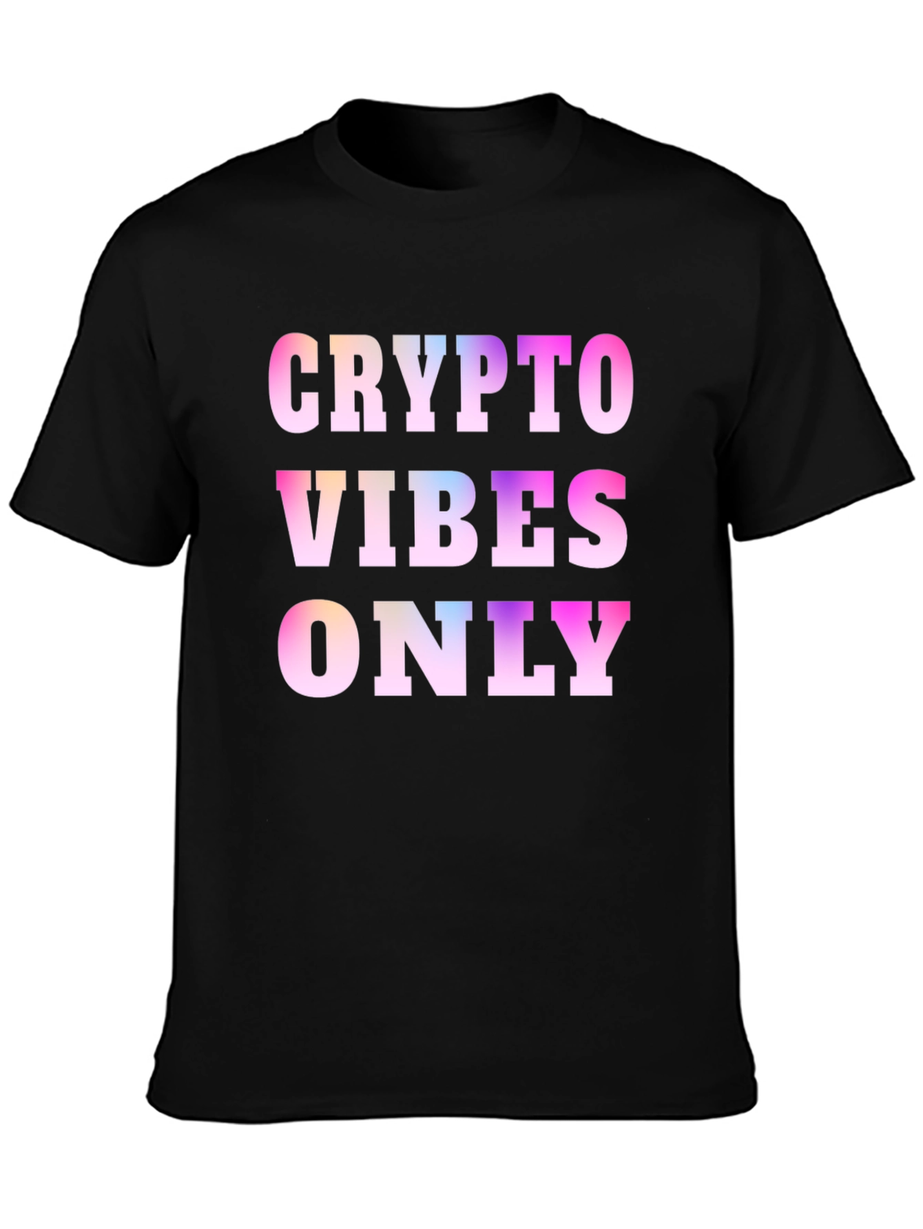 Crypto Vibes Only Black T-Shirt