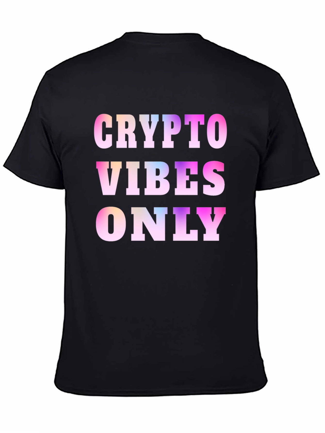 Crypto Vibes Only Black T-Shirt