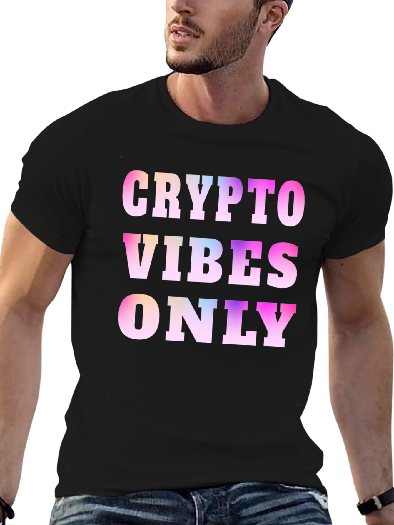 Crypto Vibes Only Black T-Shirt