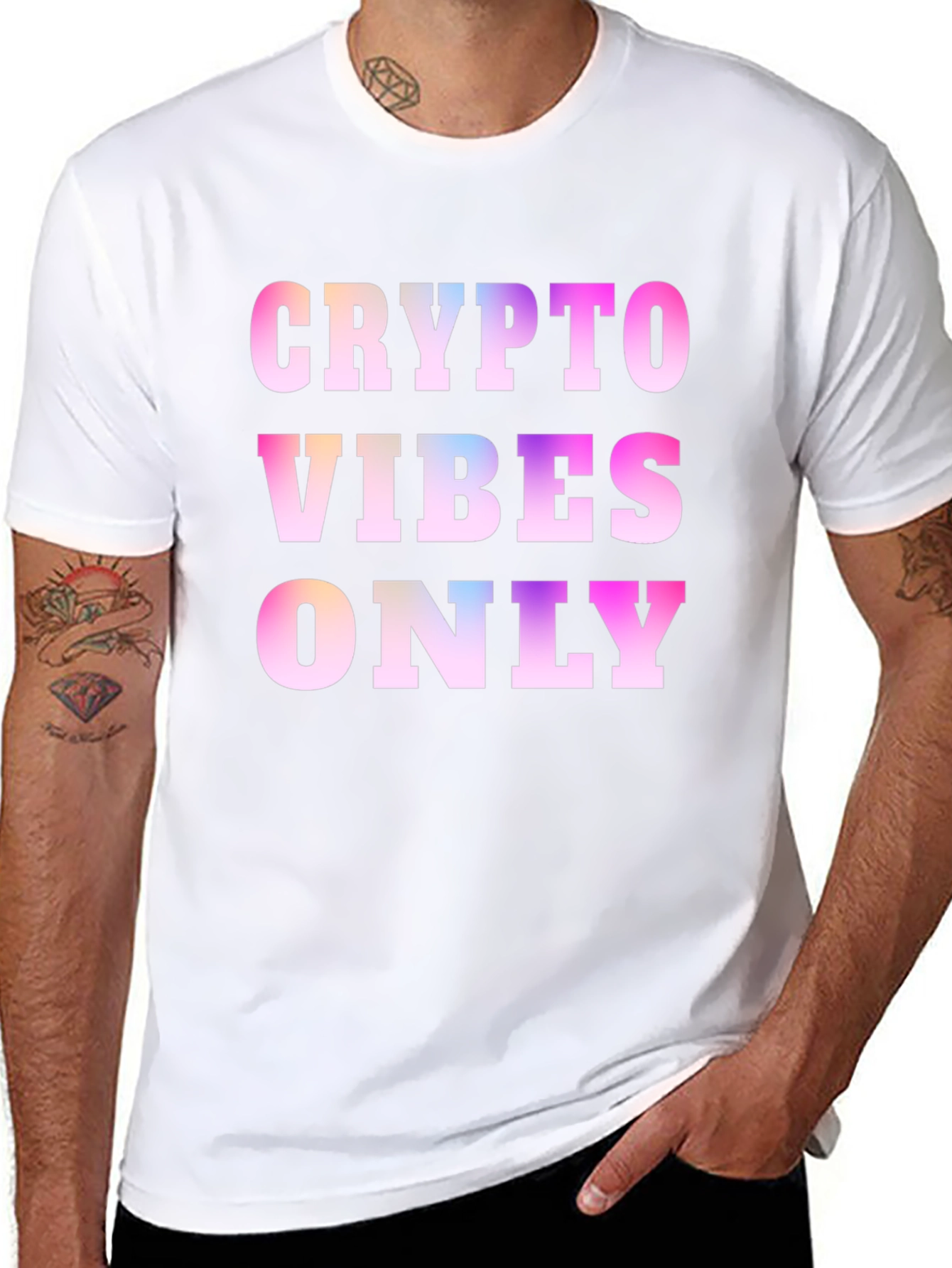 Crypto Vibes Only Black T-Shirt