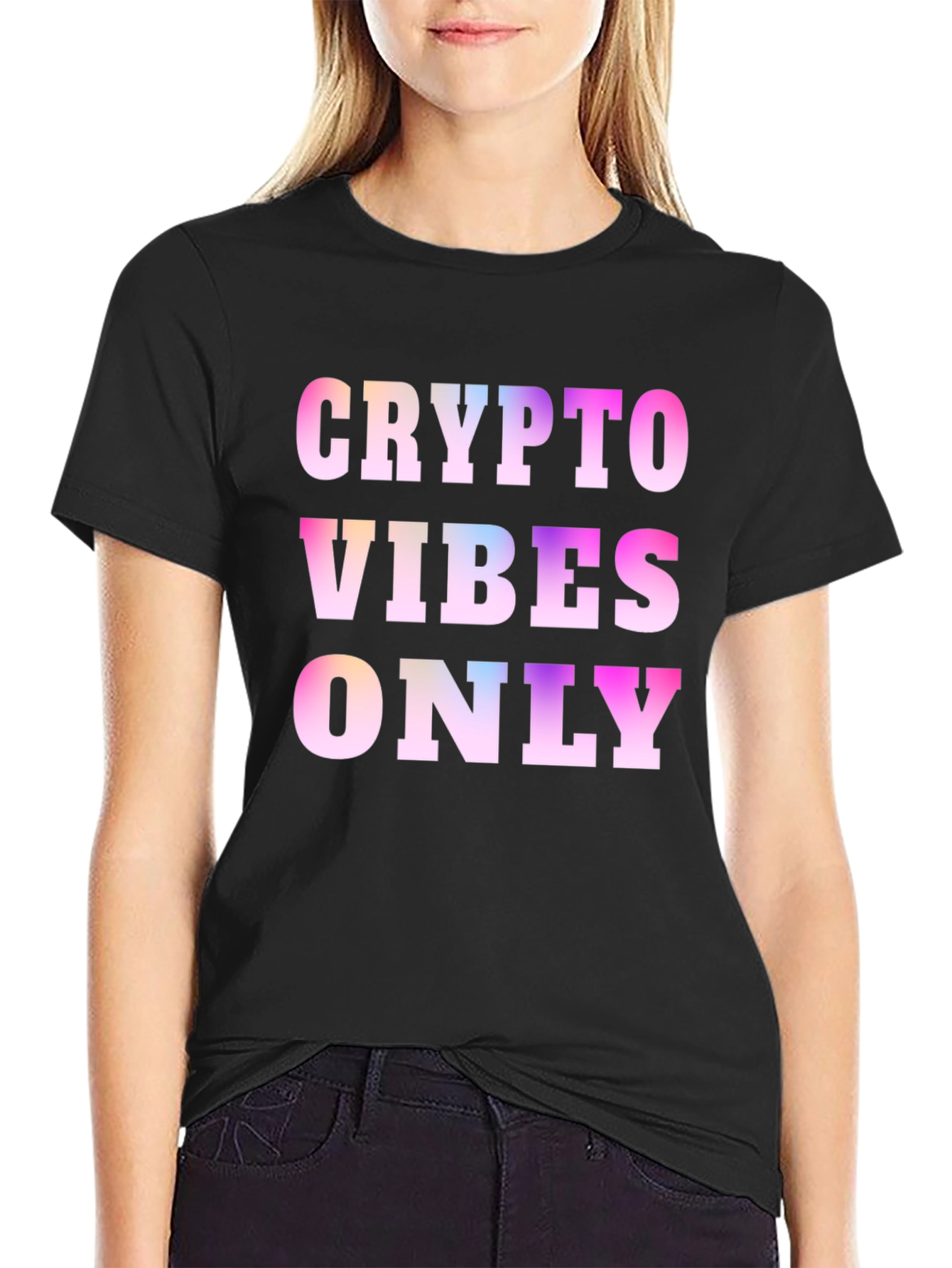 Crypto Vibes Only Black T-Shirt