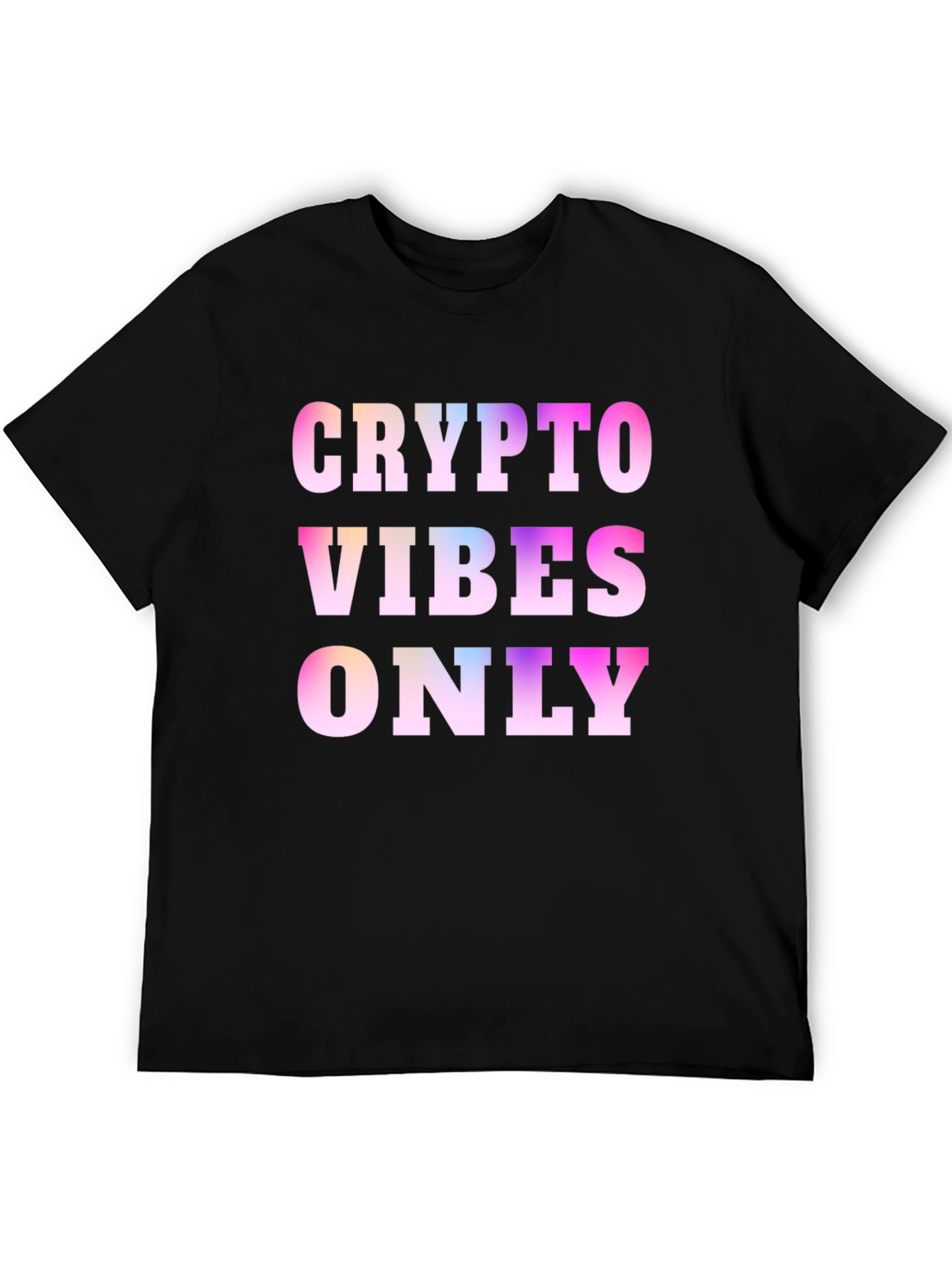 Crypto Vibes Only Black T-Shirt