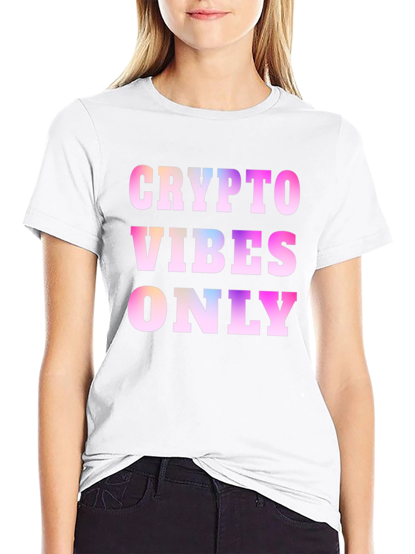 Crypto Vibes Only Black T-Shirt