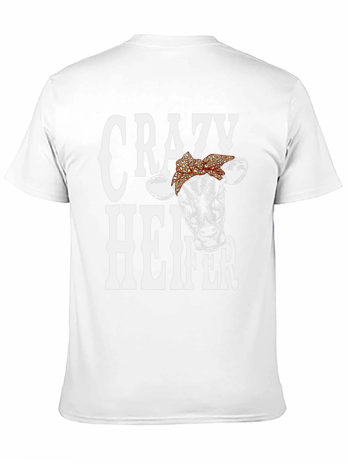 Crazy Heifer Graphic Tee - Unisex Black T-Shirt