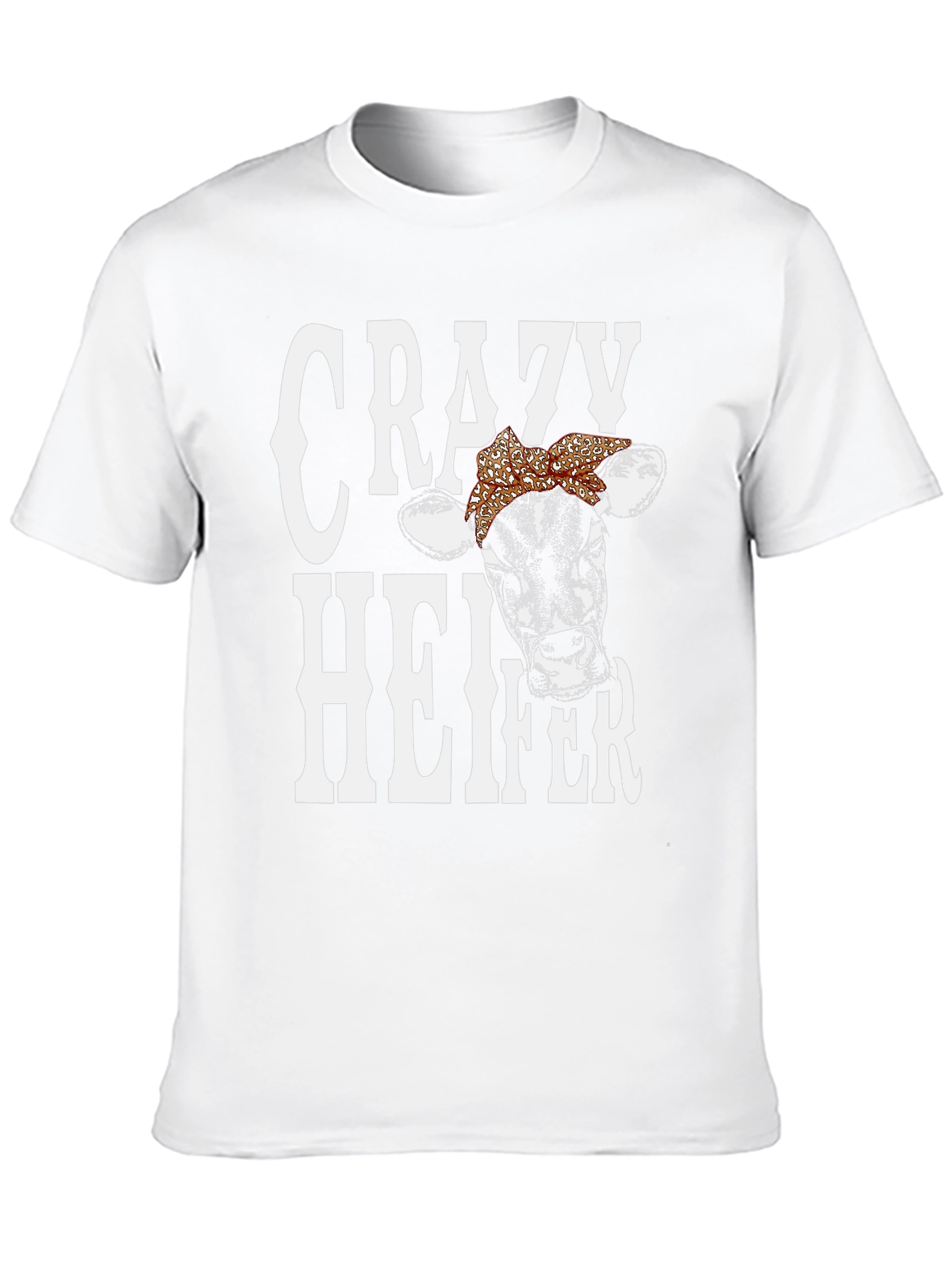 Crazy Heifer Graphic Tee - Unisex Black T-Shirt