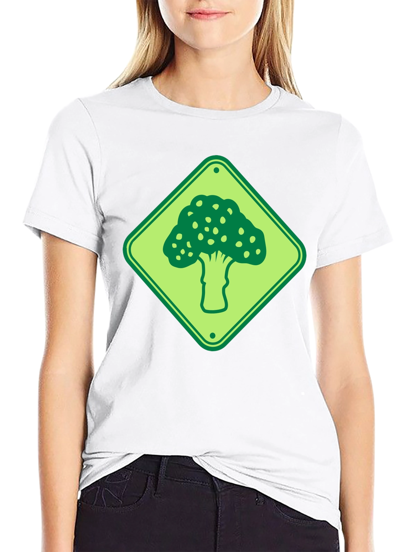 Broccoli Road Sign T-Shirt