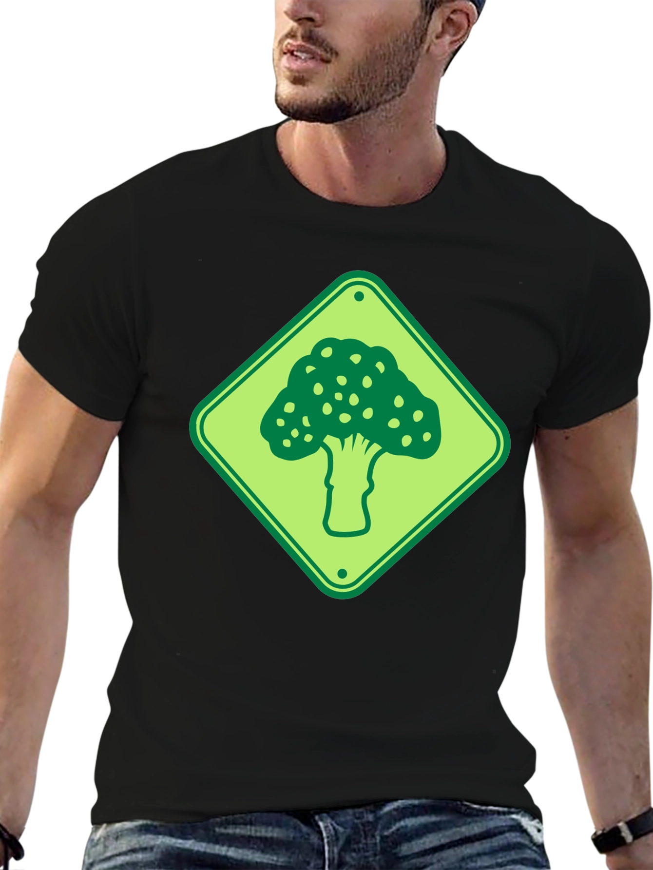 Broccoli Road Sign T-Shirt