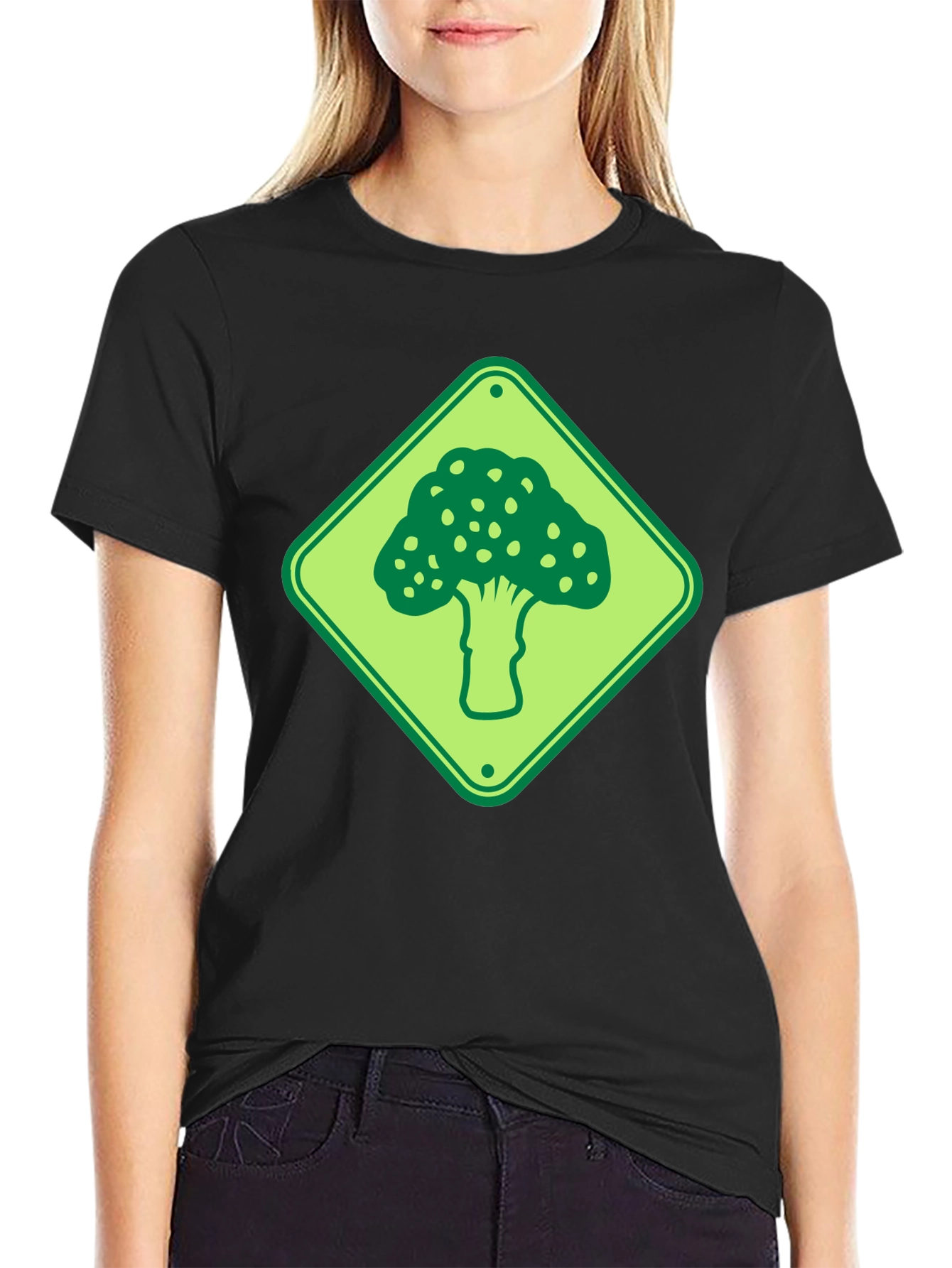 Broccoli Road Sign T-Shirt