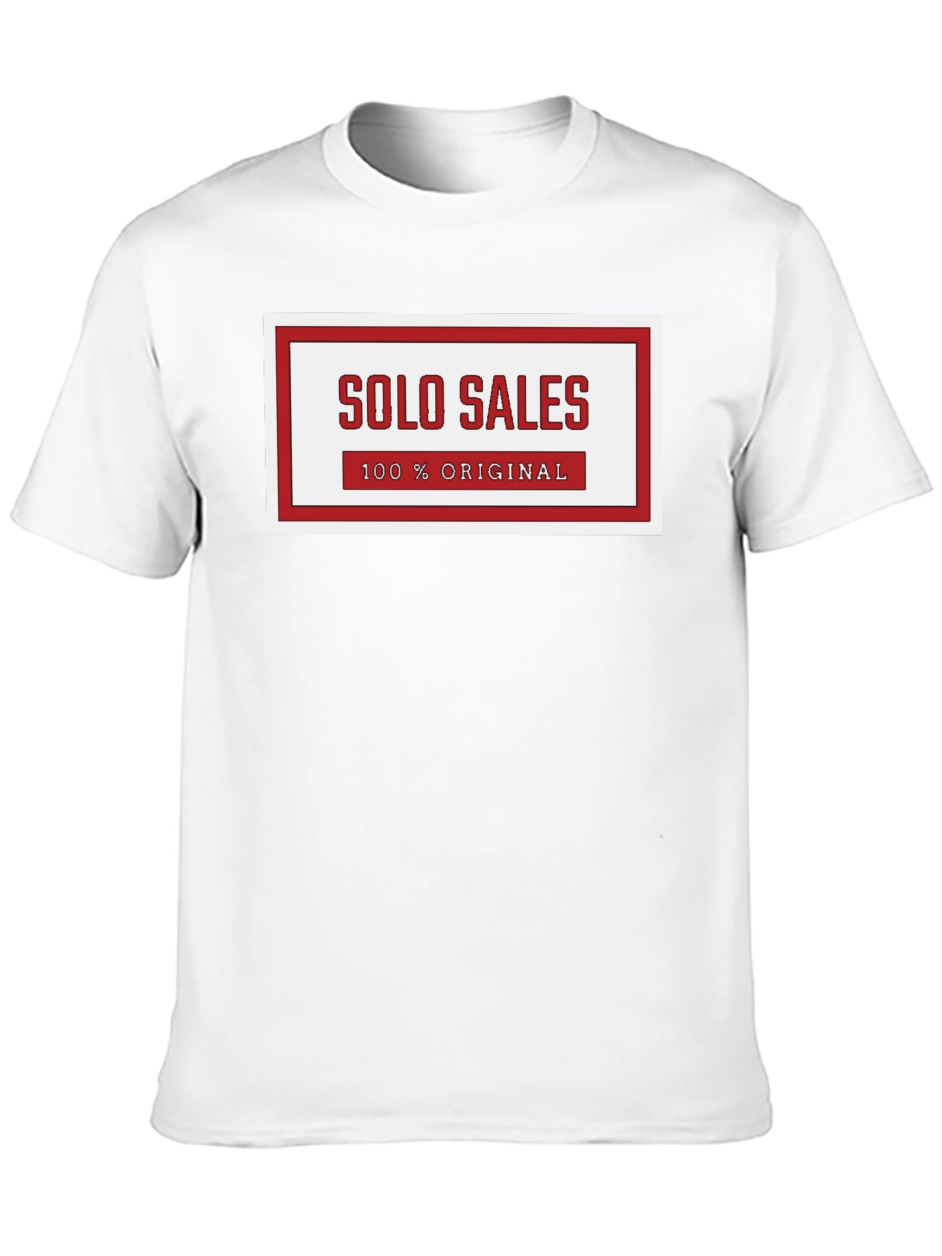 Solo Sales 100% Original Graphic Tee - Black