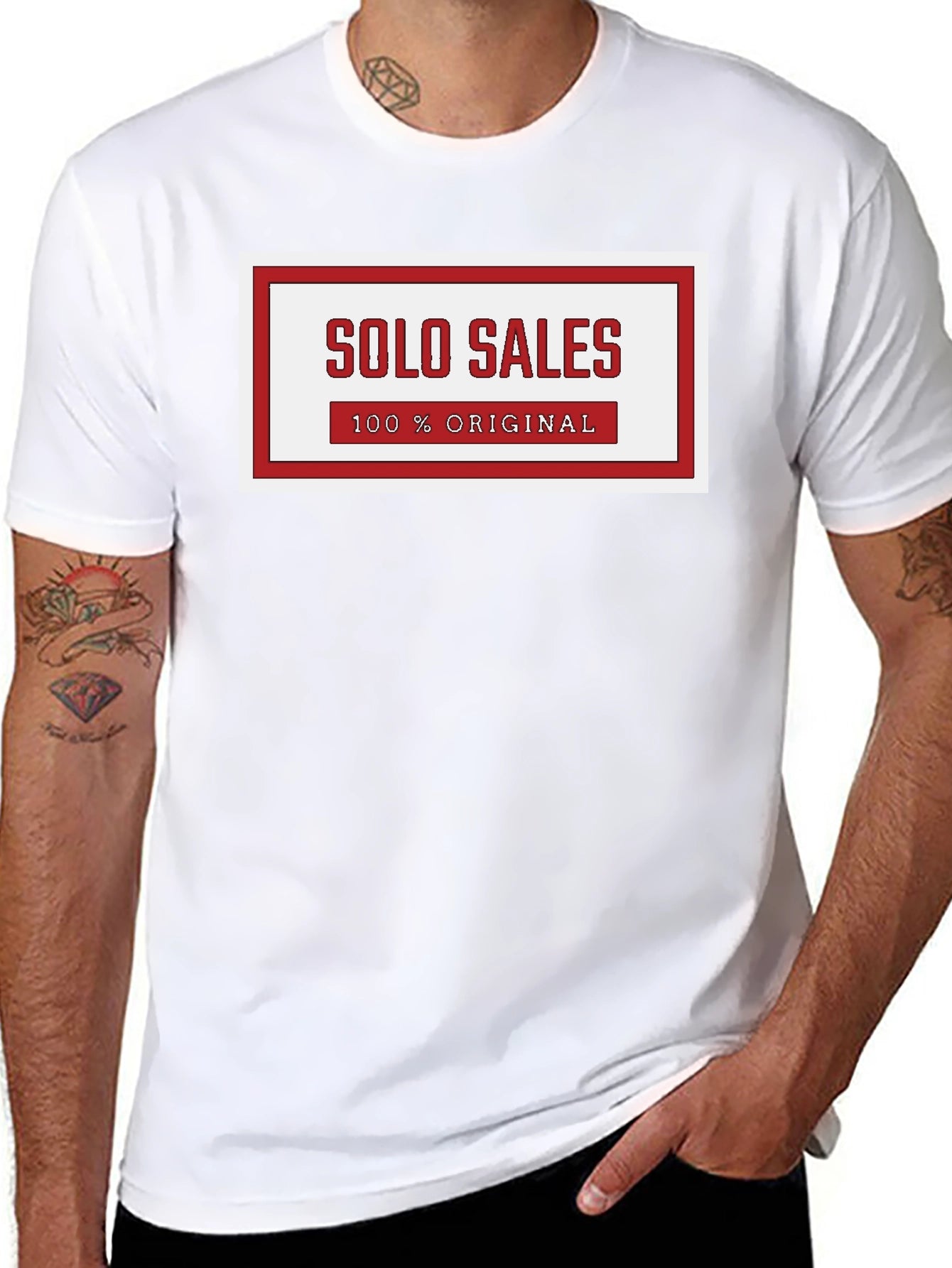 Solo Sales 100% Original Graphic Tee - Black