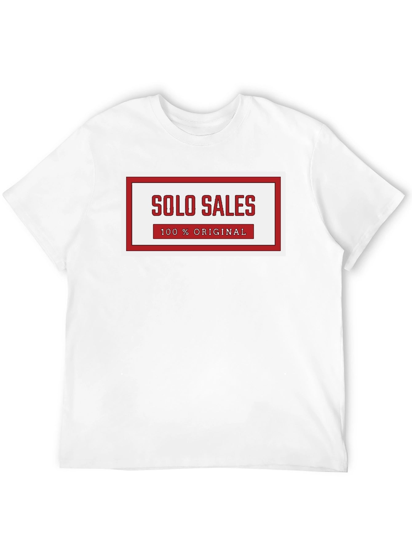 Solo Sales 100% Original Graphic Tee - Black