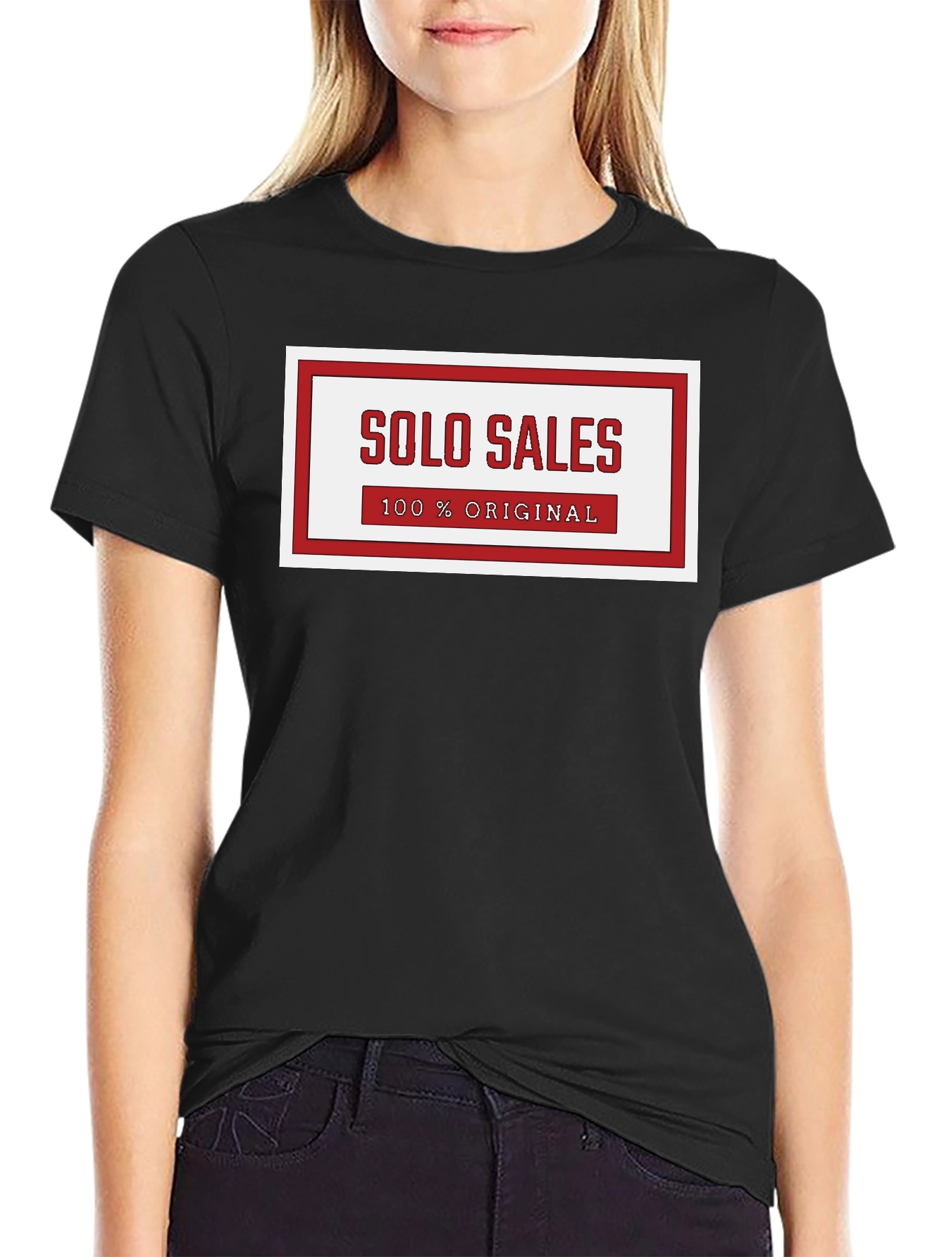 Solo Sales 100% Original Graphic Tee - Black