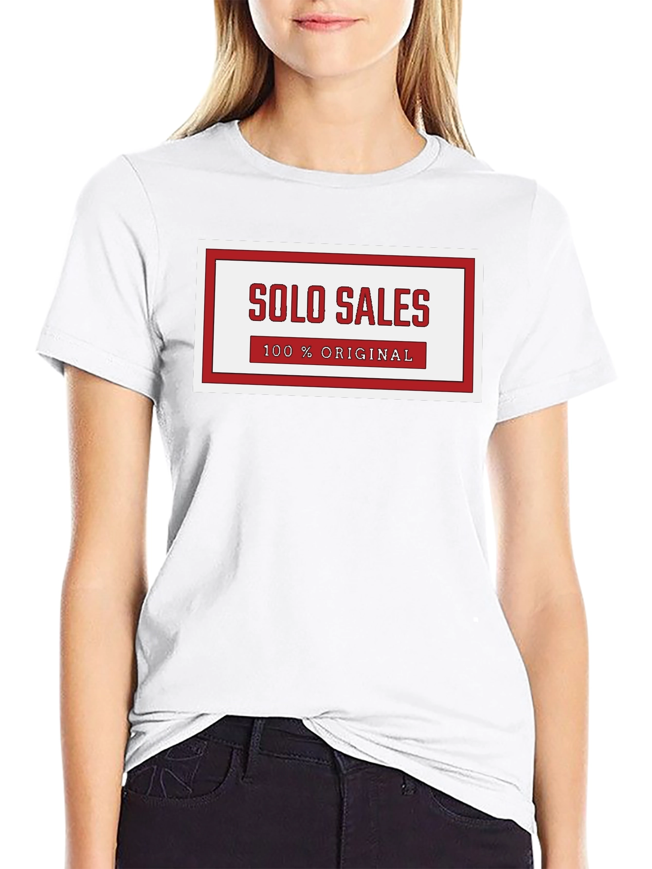 Solo Sales 100% Original Graphic Tee - Black