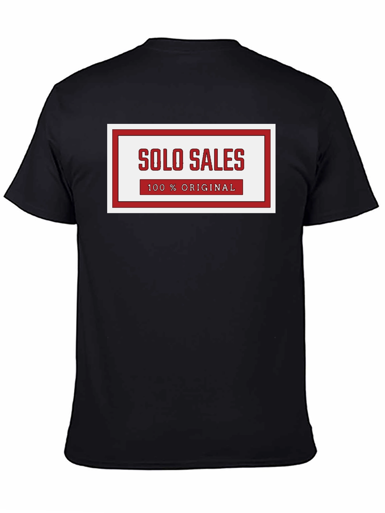 Solo Sales 100% Original Graphic Tee - Black