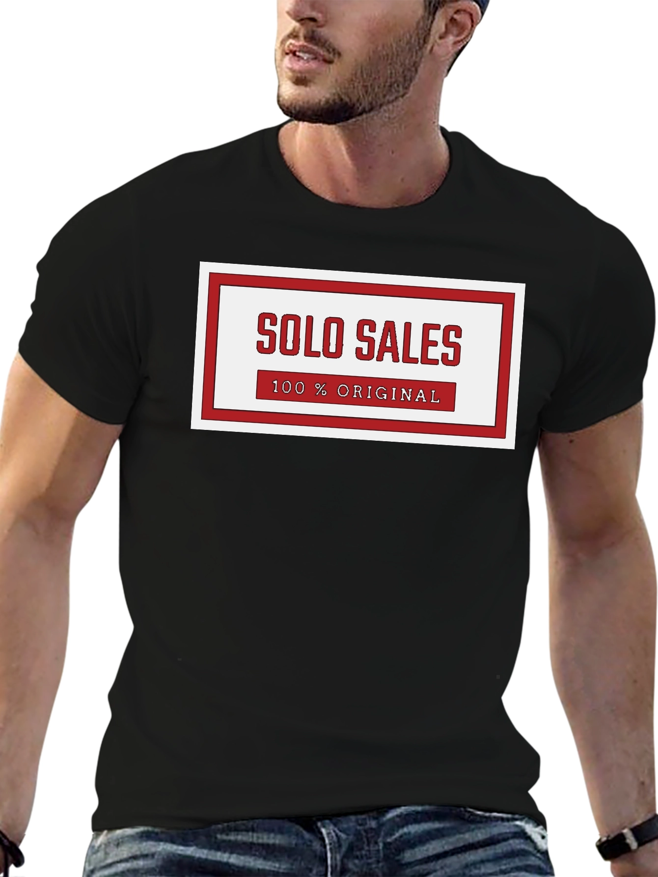Solo Sales 100% Original Graphic Tee - Black