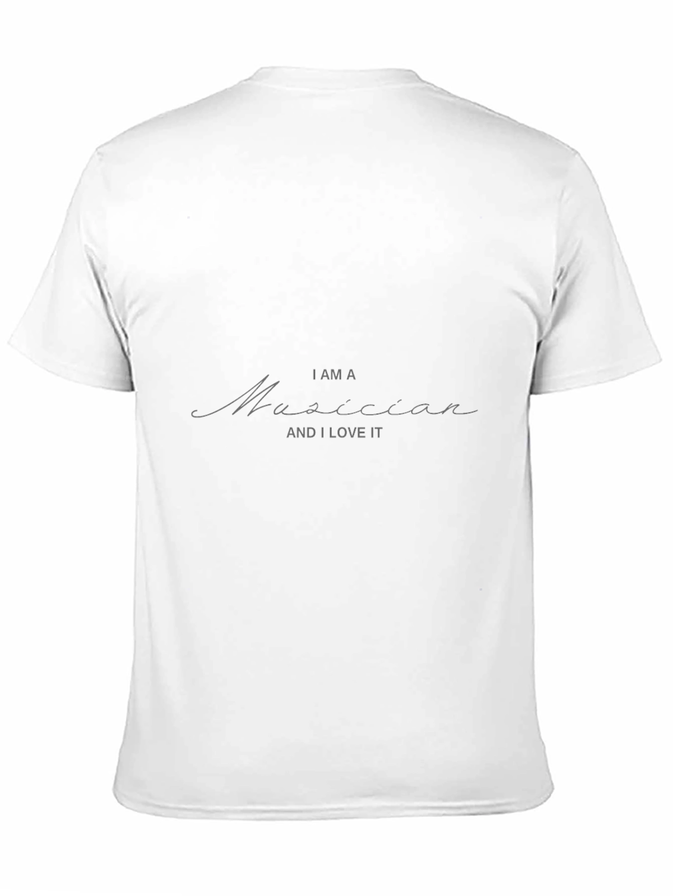 Musician T-Shirt - Black Soft Cotton Blend