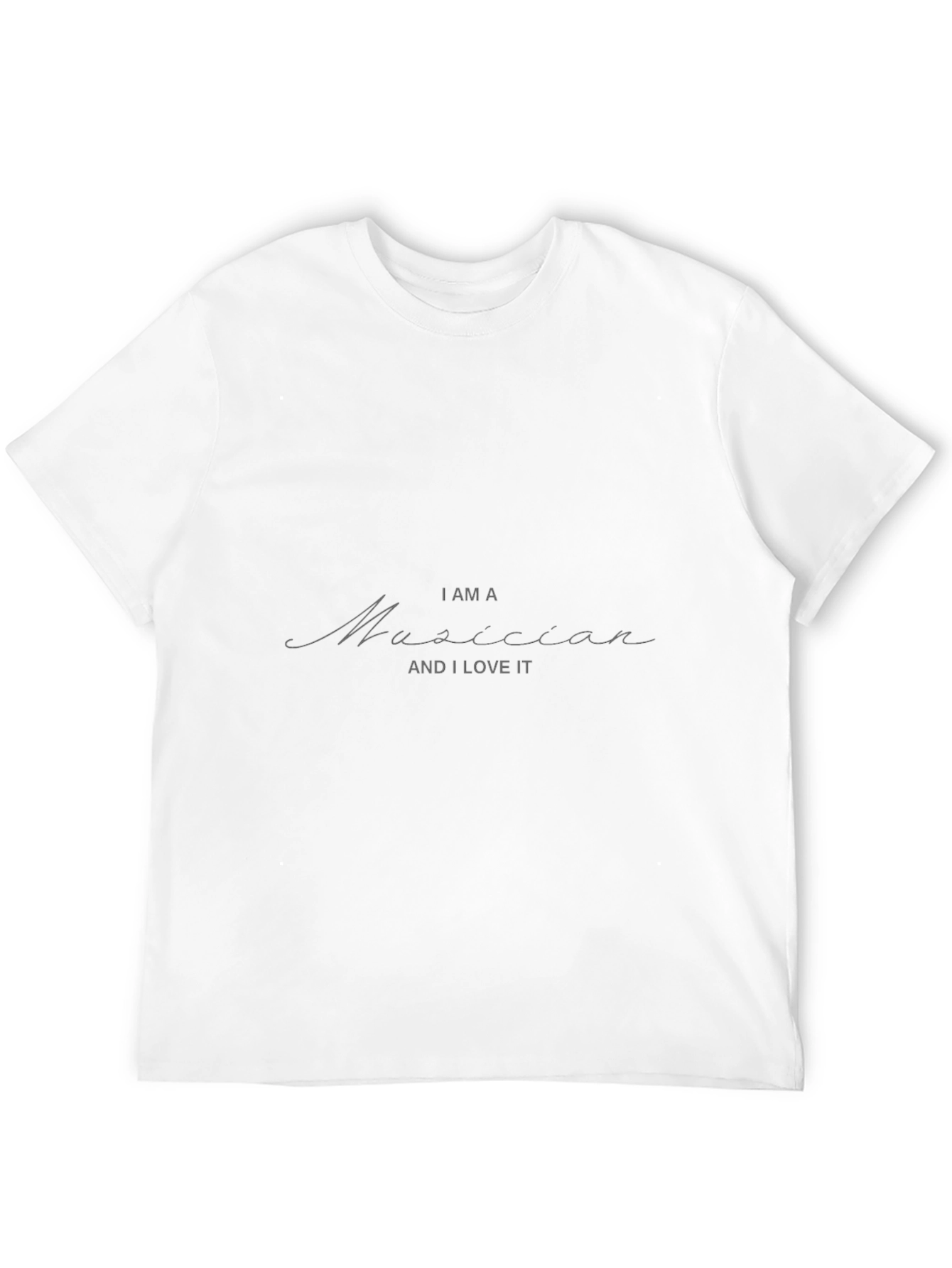 Musician T-Shirt - Black Soft Cotton Blend