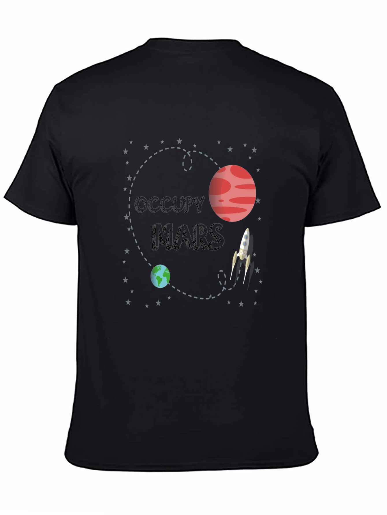 Occupy Mars Graphic T-Shirt - Space Adventure Tee