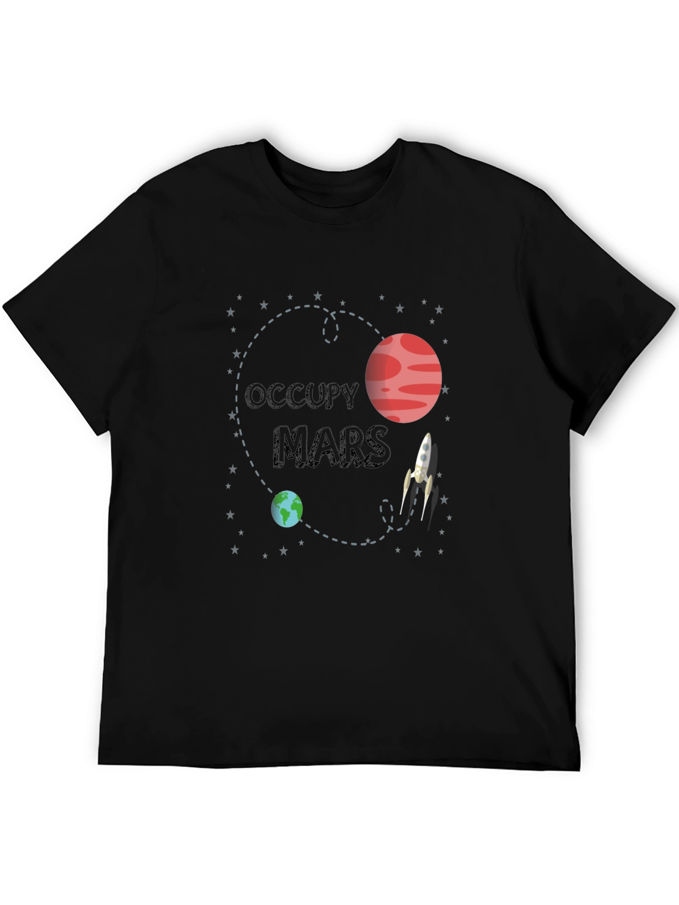 Occupy Mars Graphic T-Shirt - Space Adventure Tee