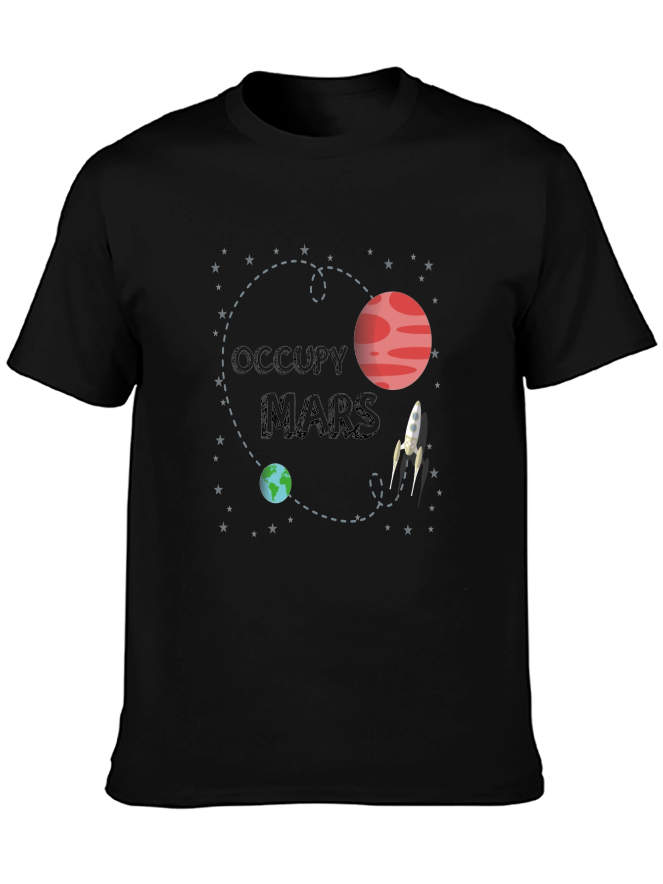 Occupy Mars Graphic T-Shirt - Space Adventure Tee