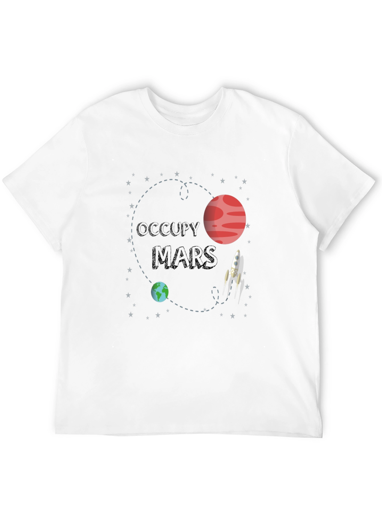 Occupy Mars Graphic T-Shirt - Space Adventure Tee
