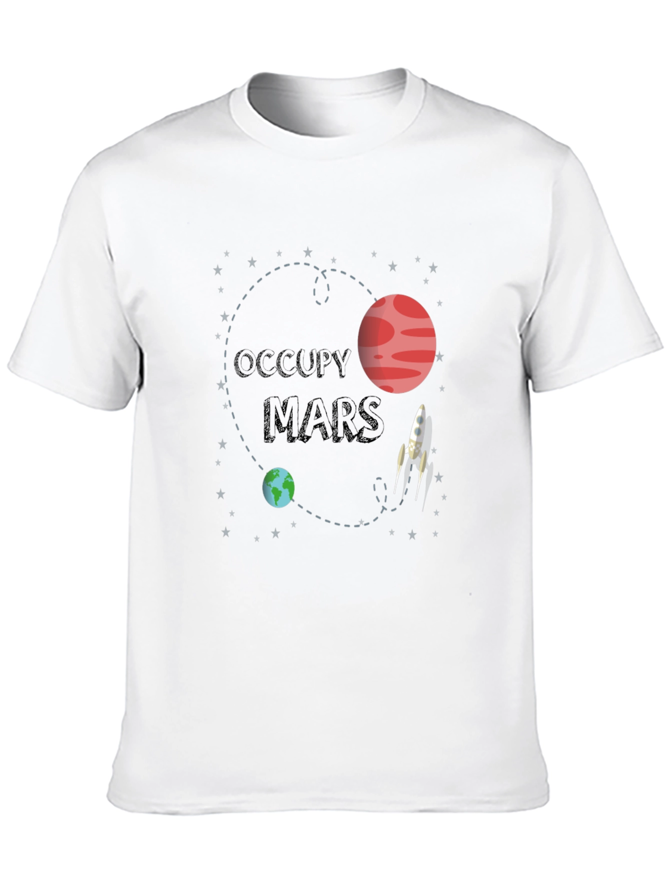 Occupy Mars Graphic T-Shirt - Space Adventure Tee