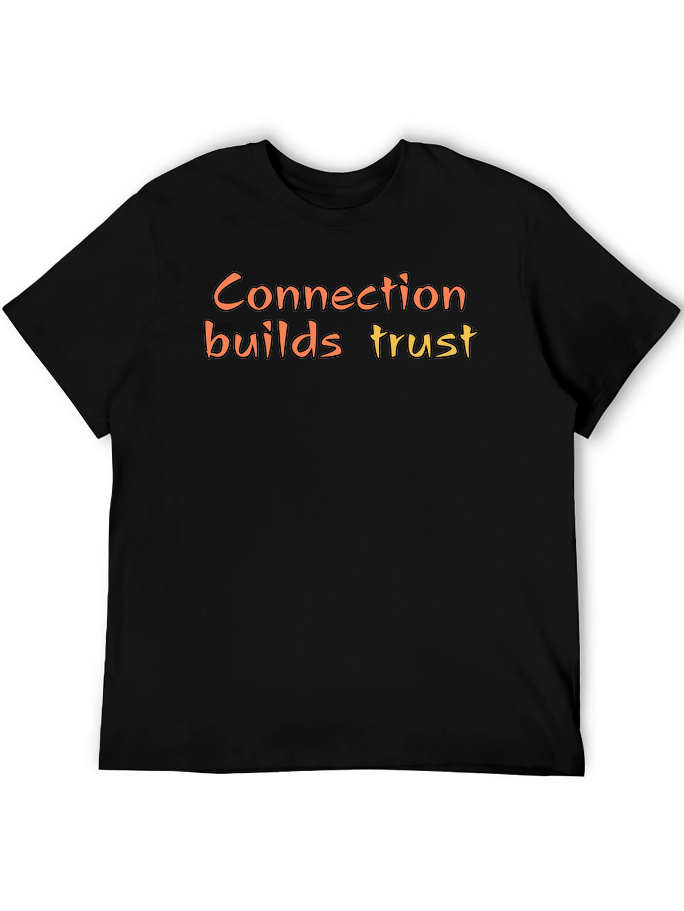 Connection Builds Trust Graphic Tee - Black