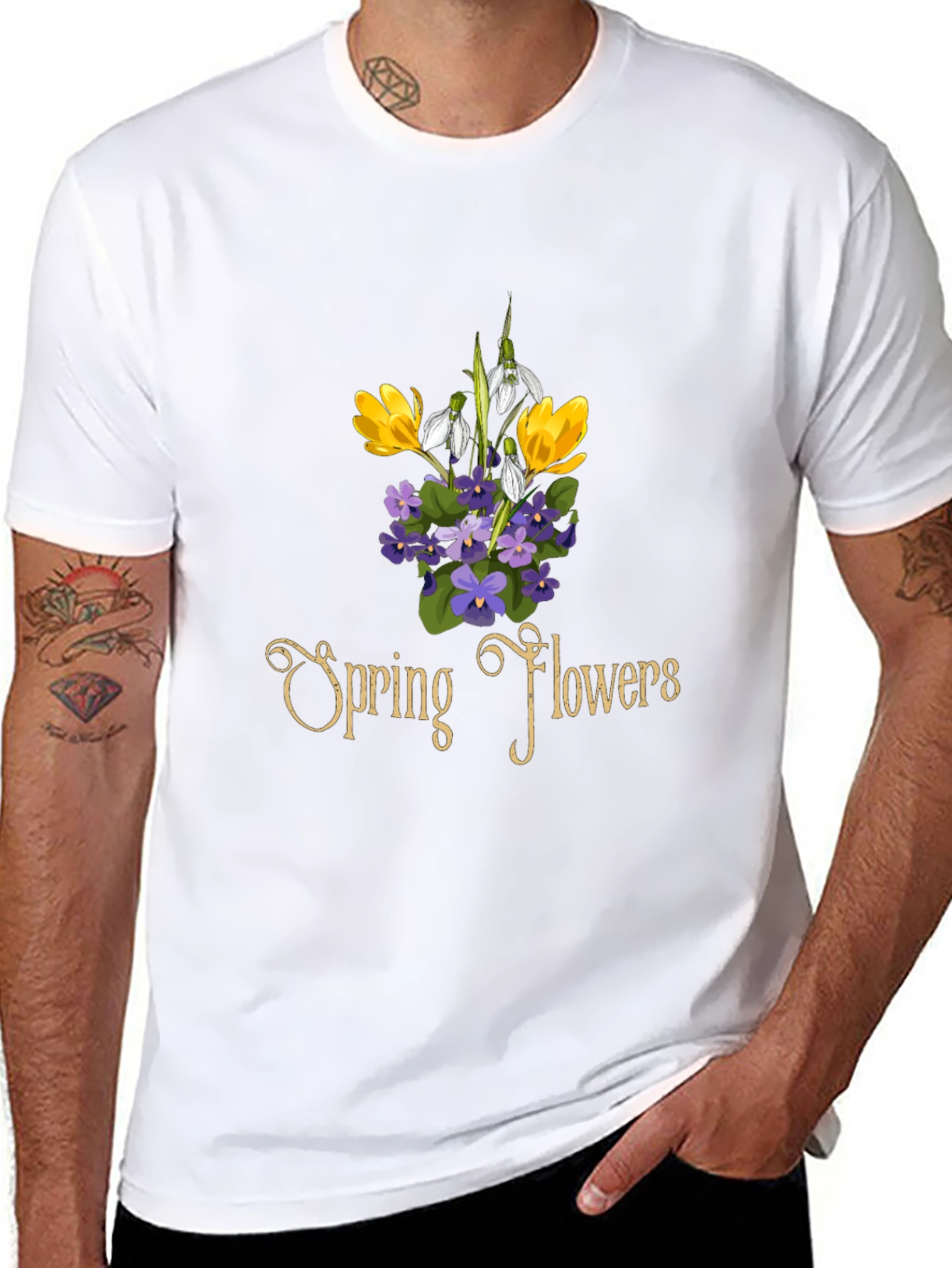 Spring Flowers Graphic T-Shirt