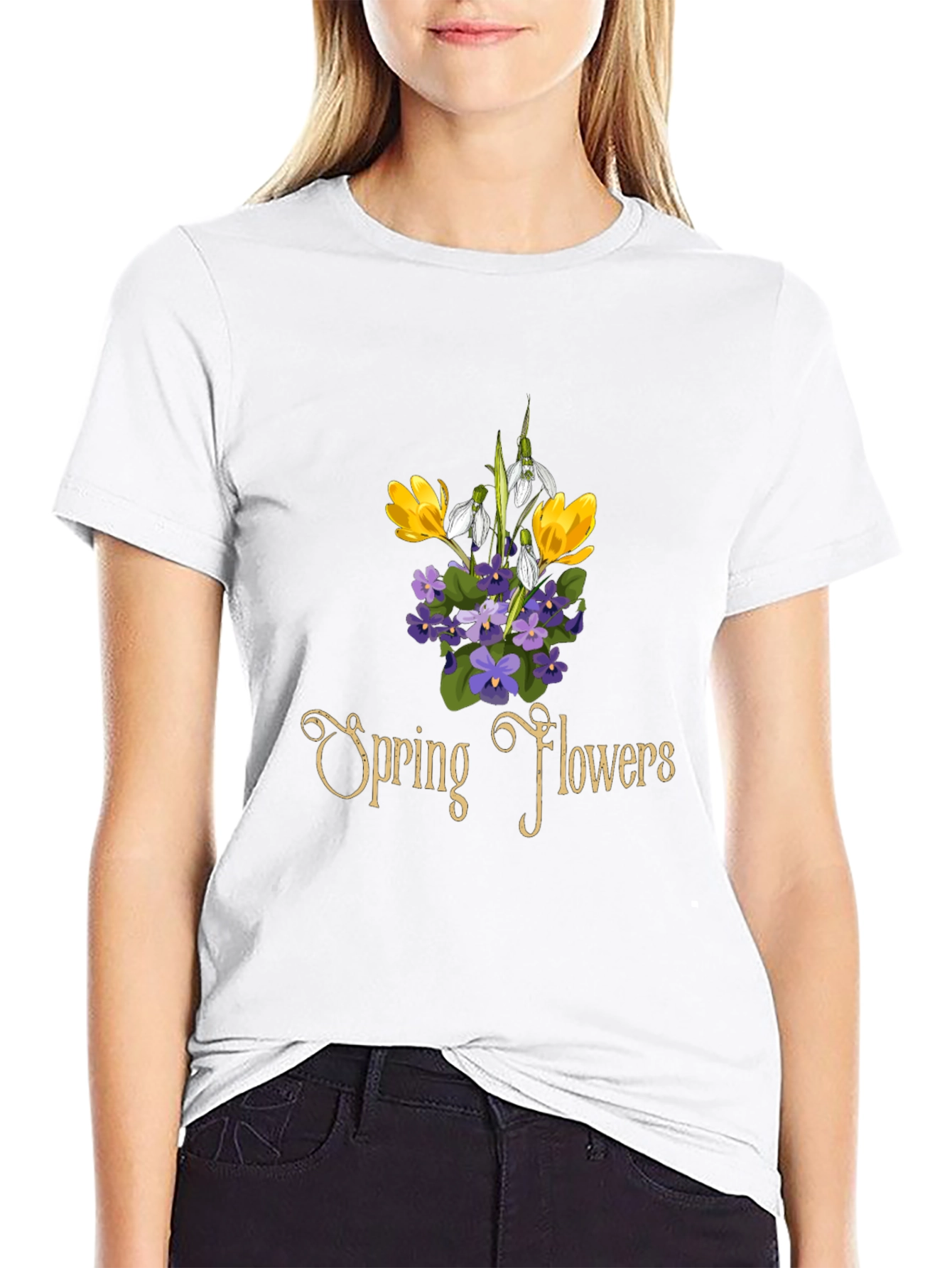Spring Flowers Graphic T-Shirt