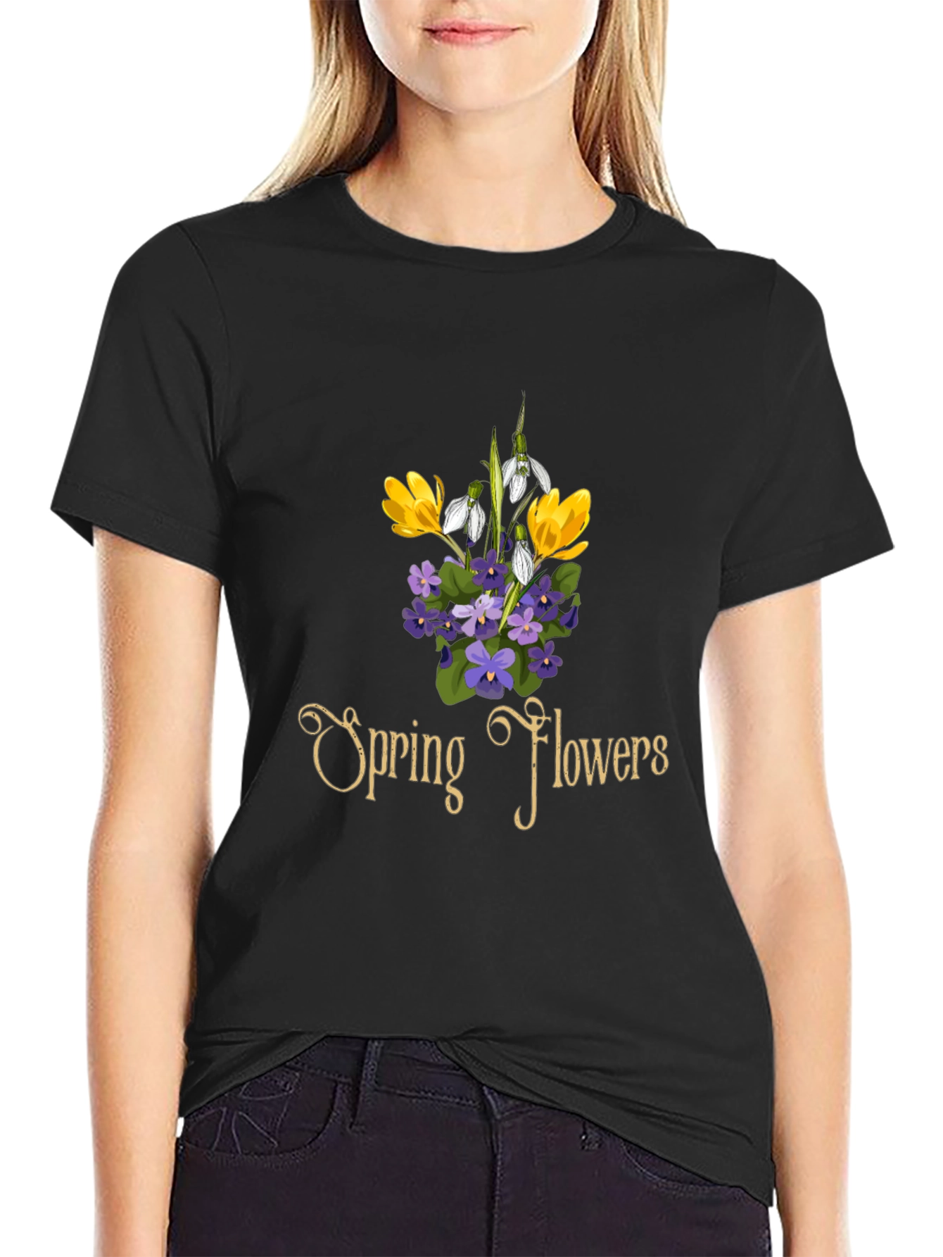 Spring Flowers Graphic T-Shirt