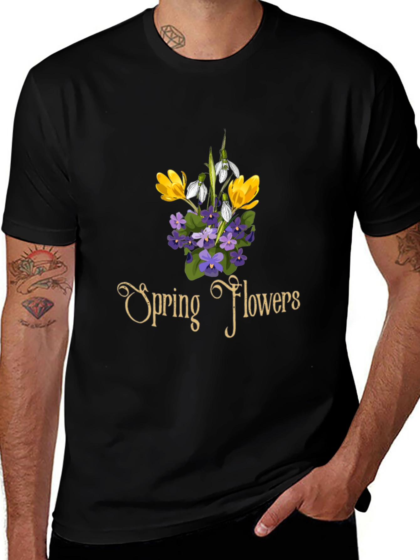Spring Flowers Graphic T-Shirt