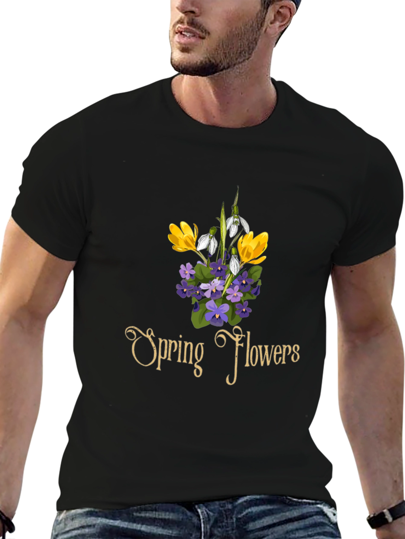Spring Flowers Graphic T-Shirt