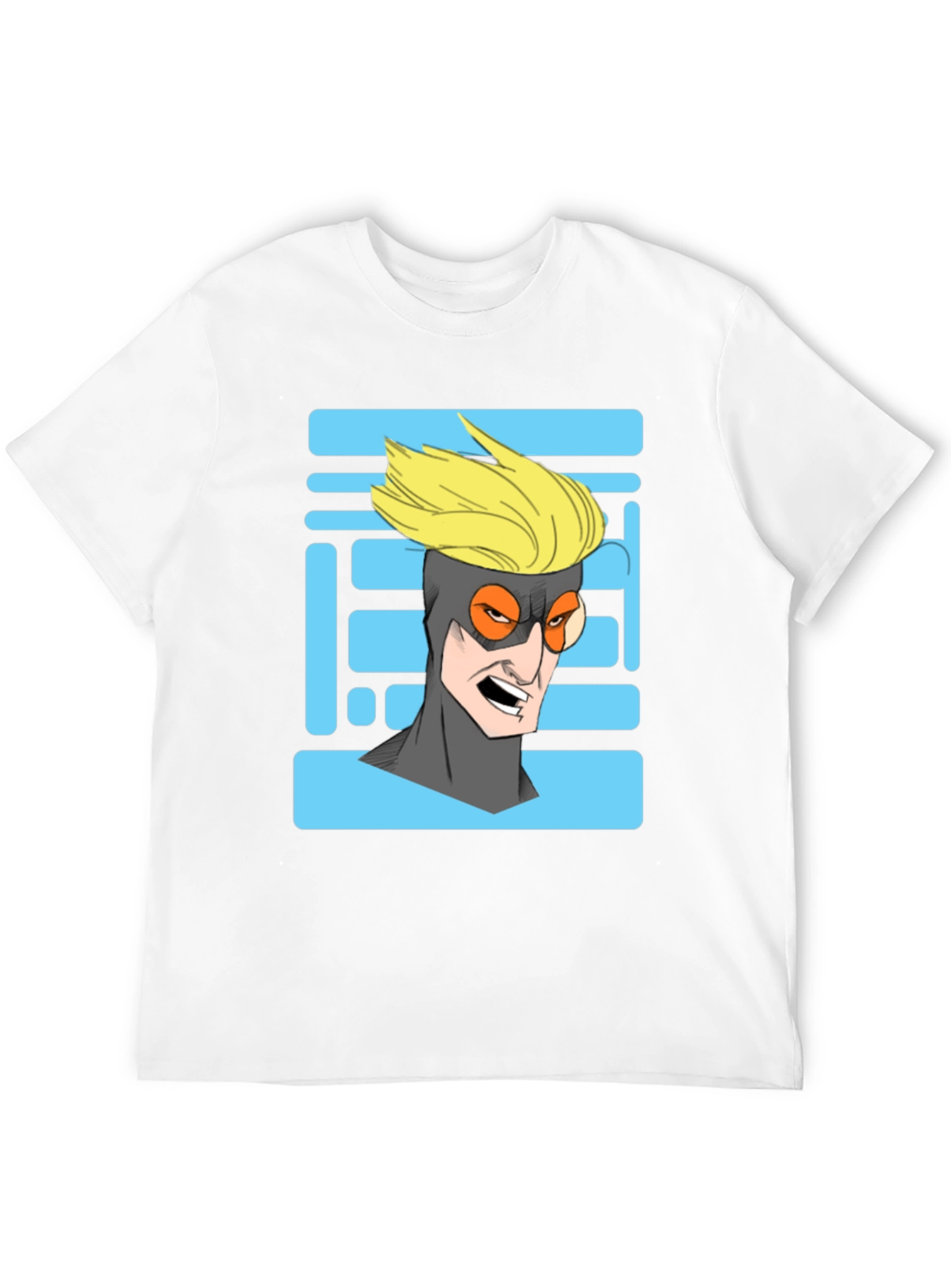 Cool Cartoon Character Graphic Print Black T-Shirt