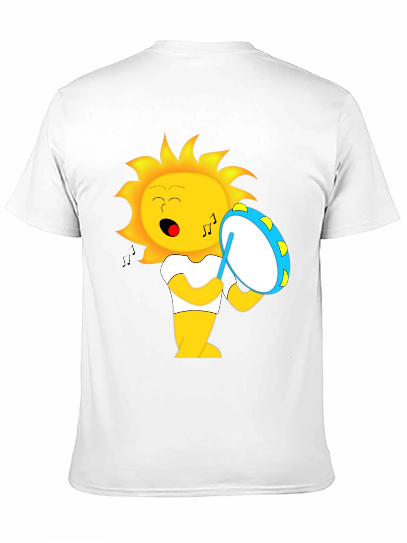Musical Sun Graphic T-Shirt - Black