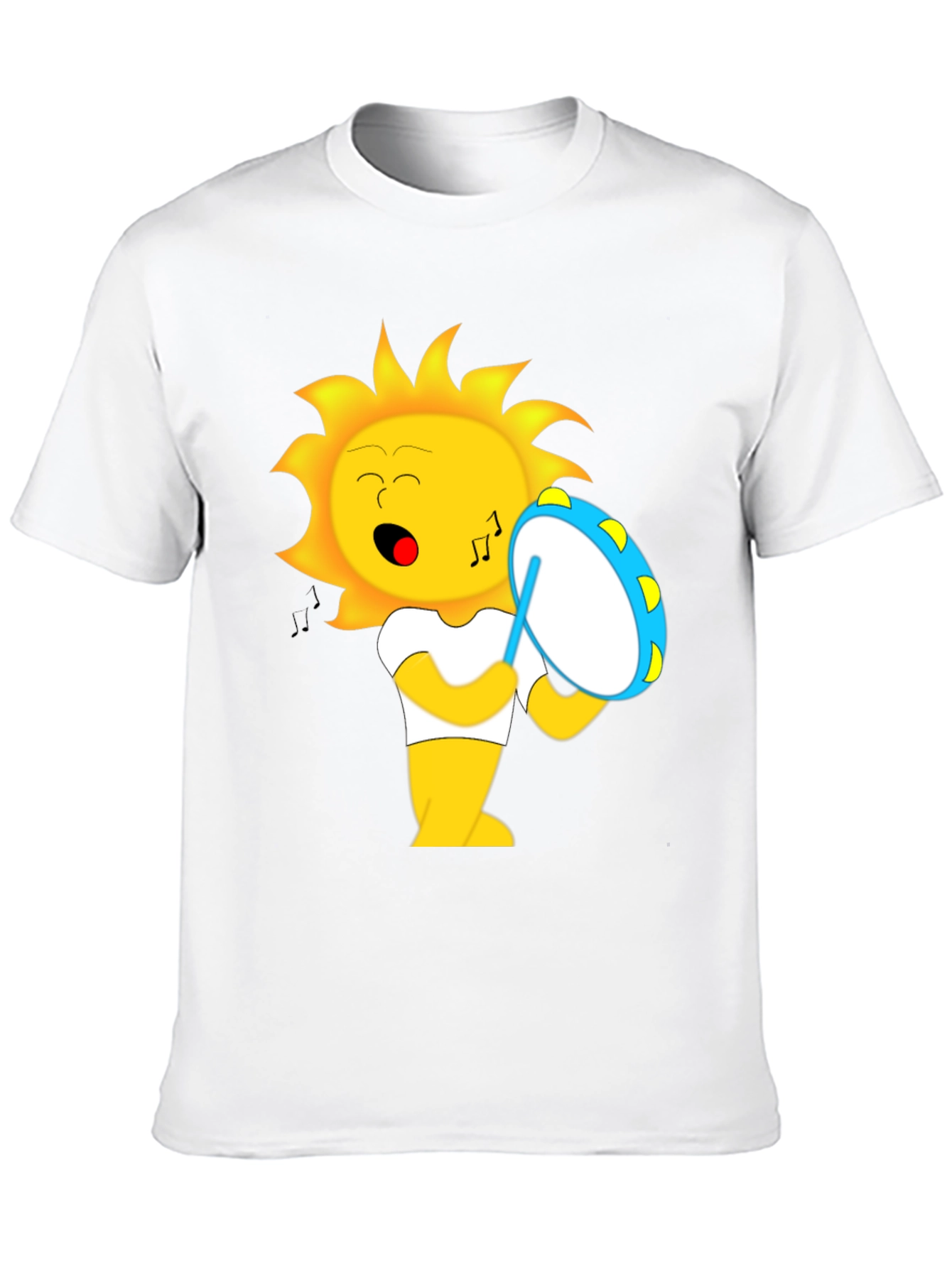 Musical Sun Graphic T-Shirt - Black