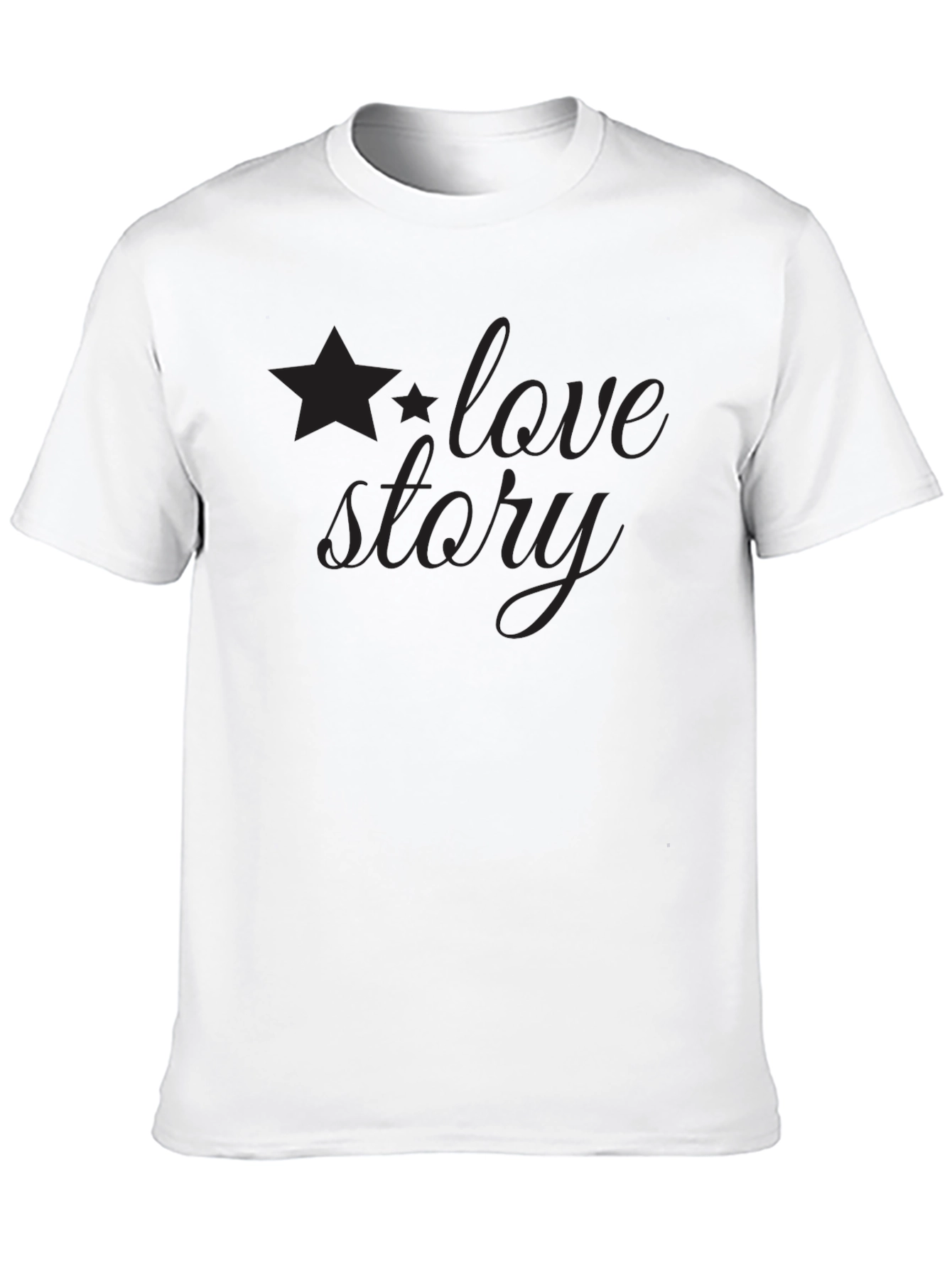 Love Story Graphic Tee - Black