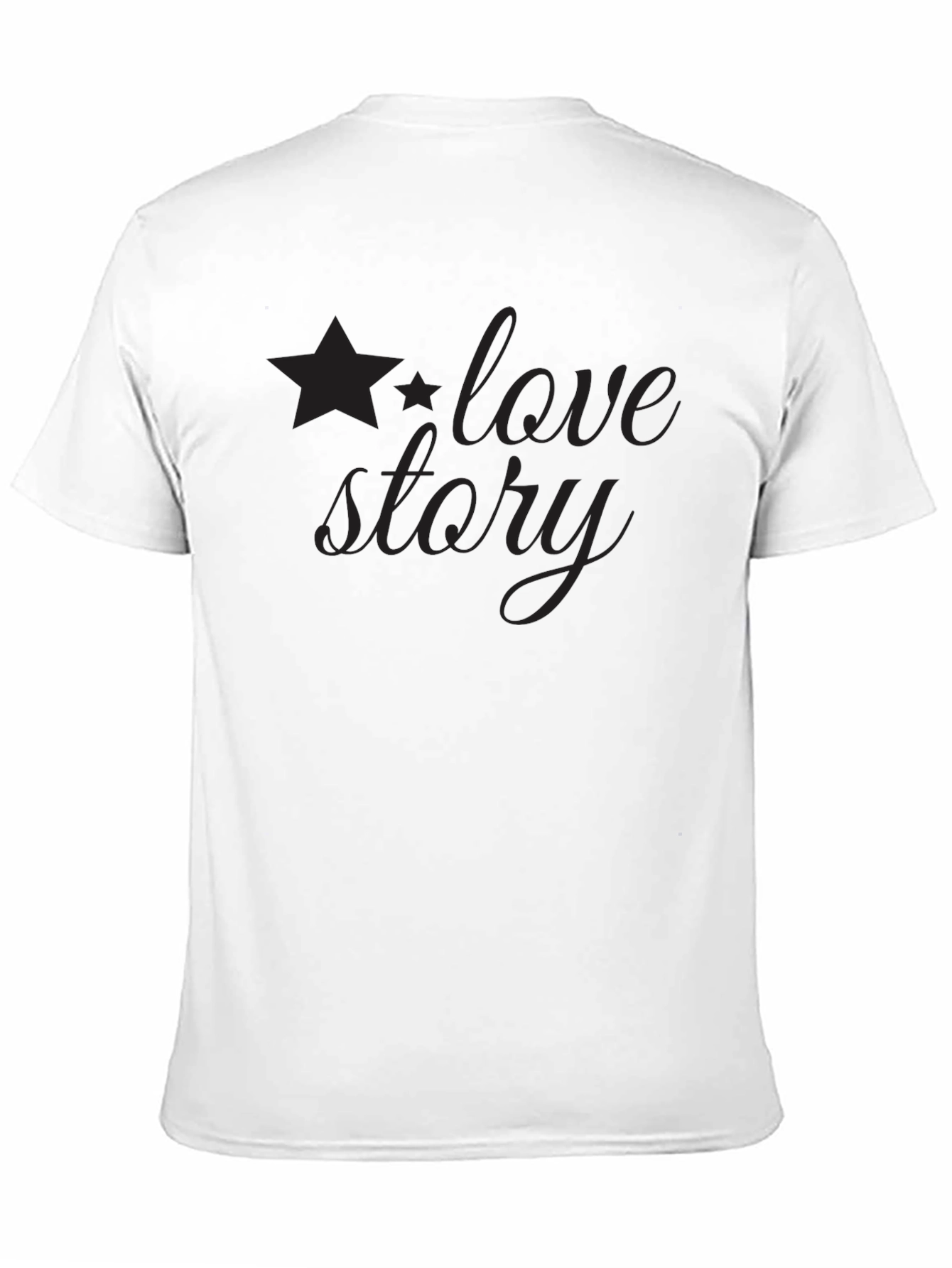 Love Story Graphic Tee - Black