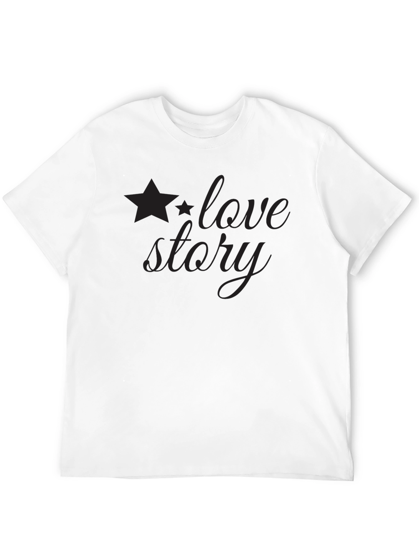 Love Story Graphic Tee - Black