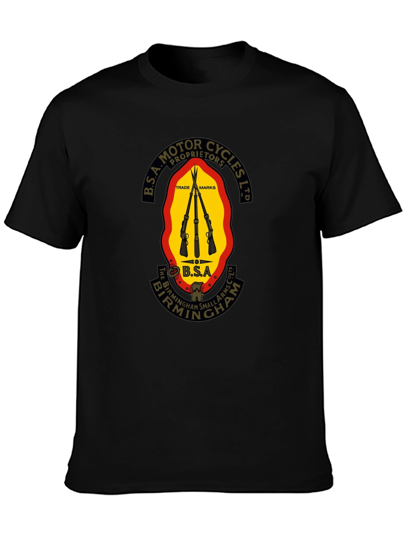 BSA Motor Cycles Black T-Shirt