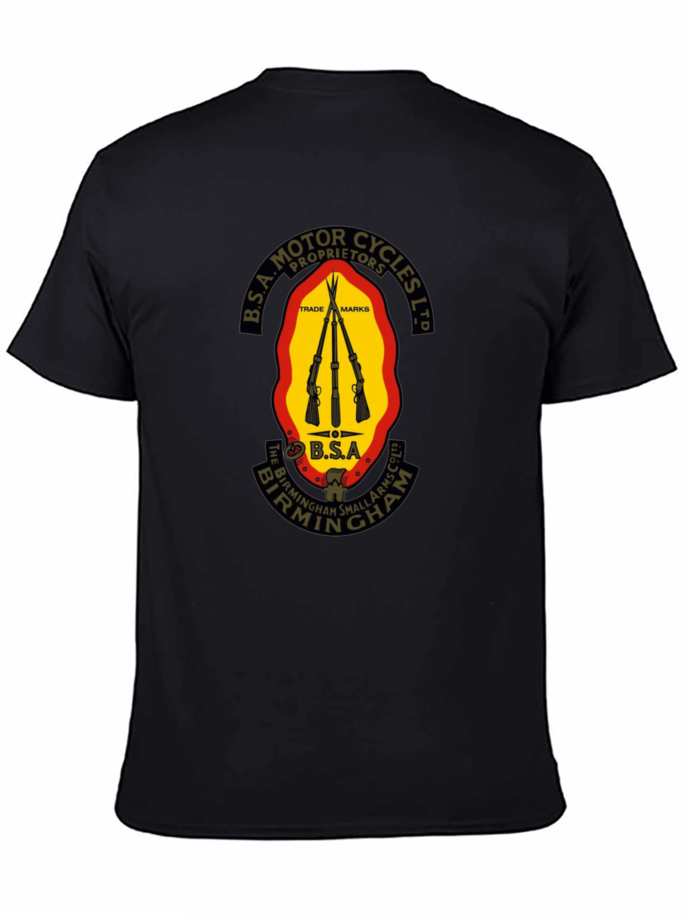 BSA Motor Cycles Black T-Shirt