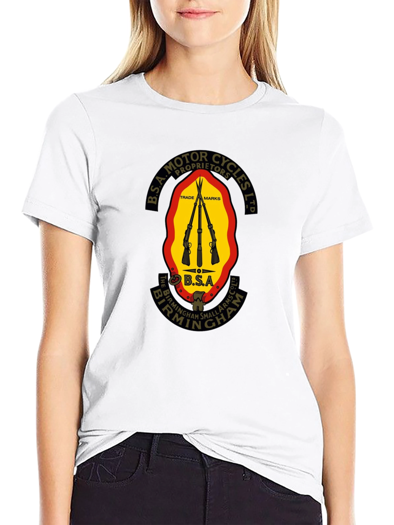 BSA Motor Cycles Black T-Shirt