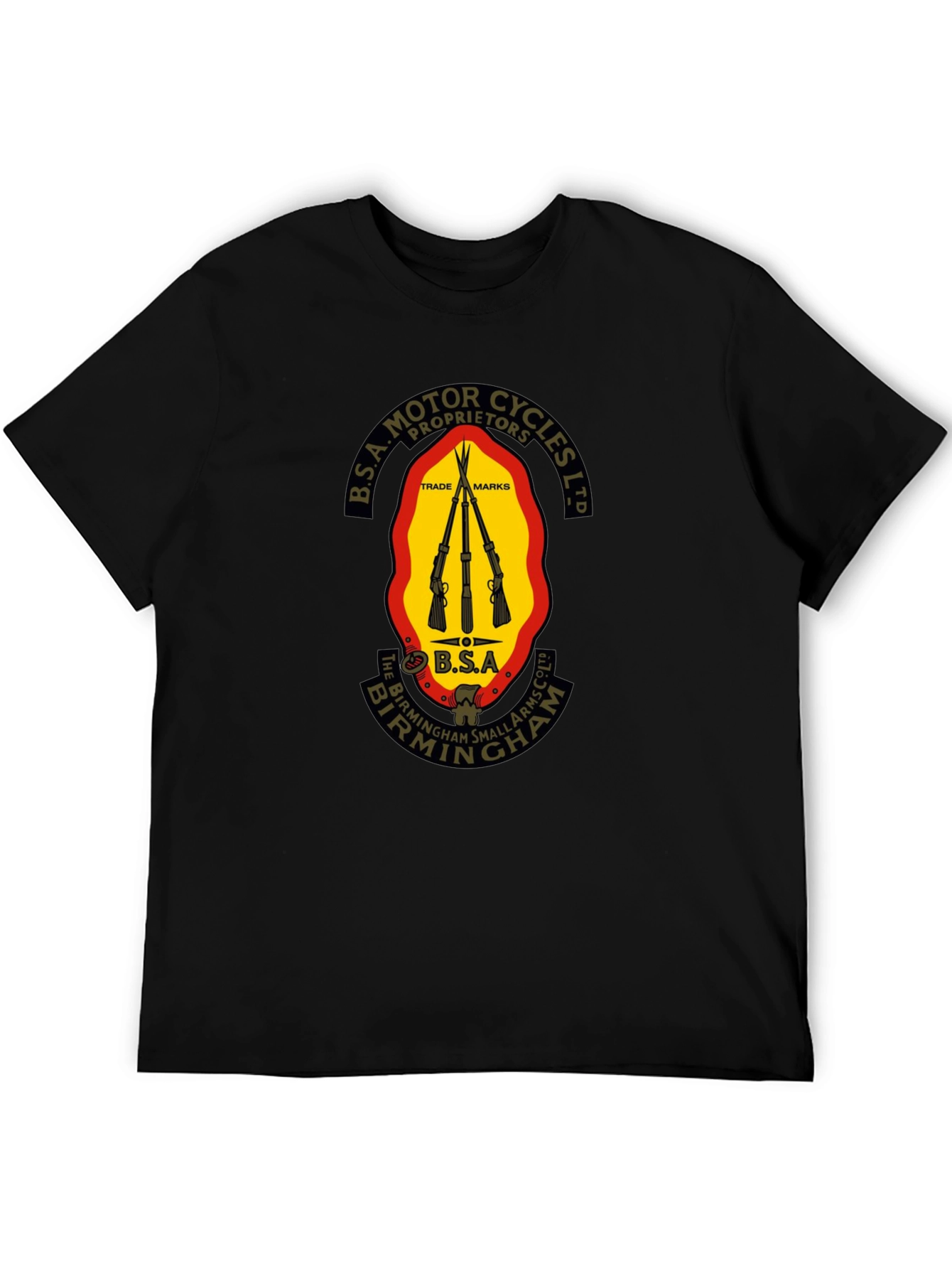 BSA Motor Cycles Black T-Shirt