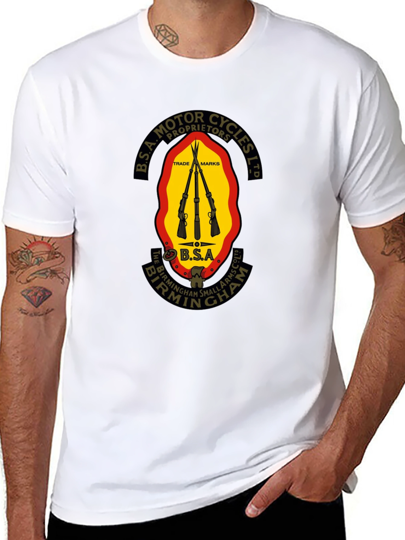 BSA Motor Cycles Black T-Shirt