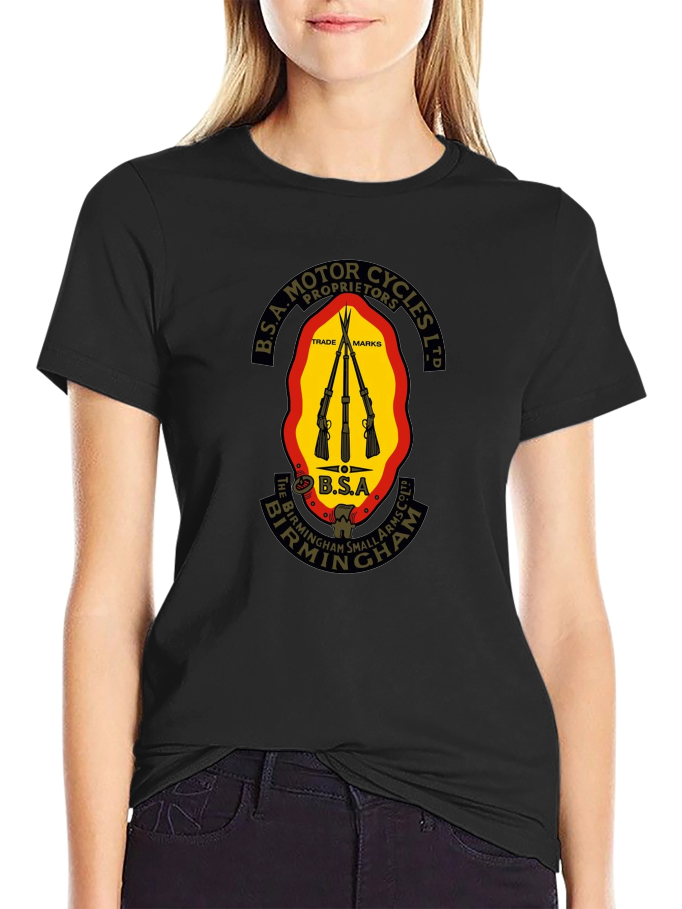 BSA Motor Cycles Black T-Shirt