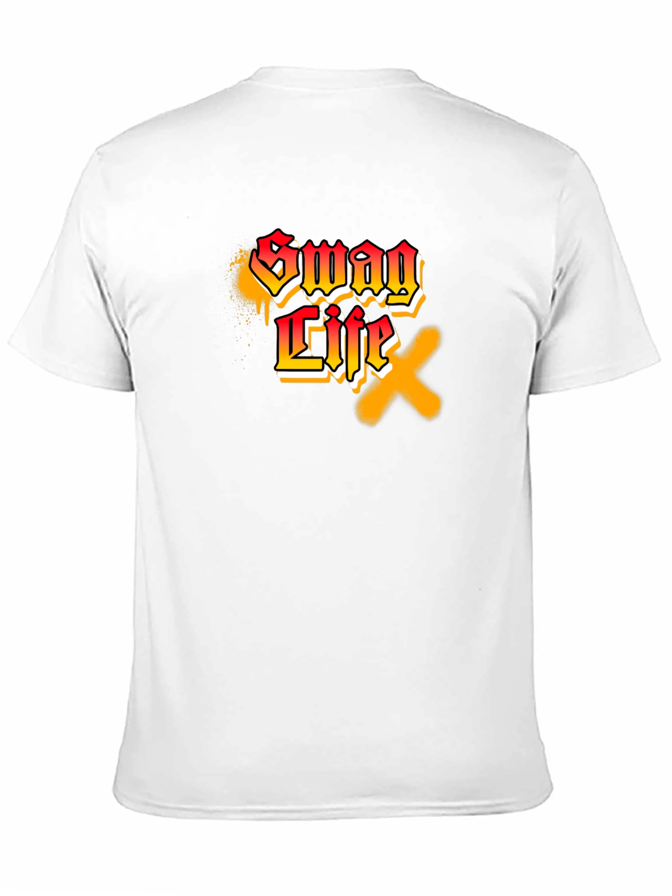 Swag Life Graphic Print Black T-Shirt