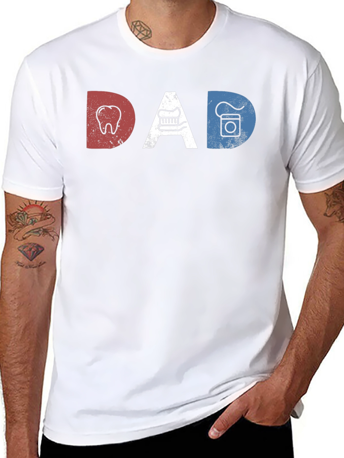 Dental Dad T-Shirt Funny Gift for Dentist Father